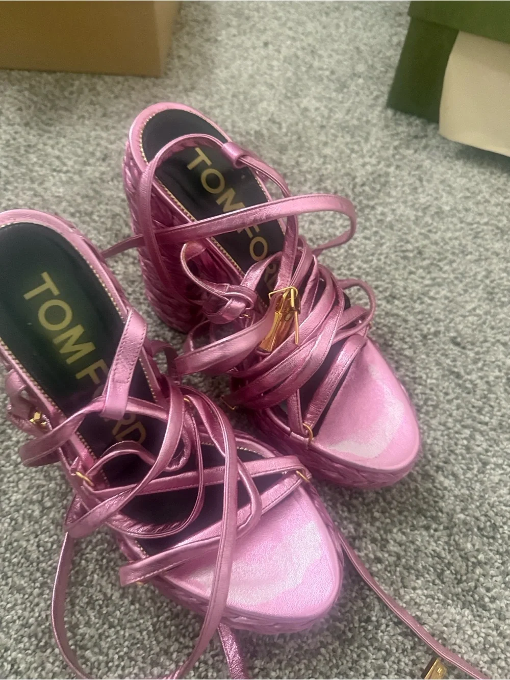 Tom Ford Padlock Platform Espadrille